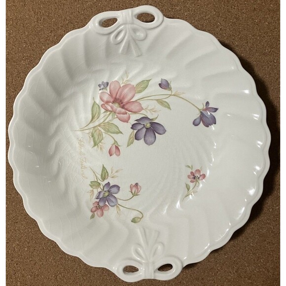 Antique Floral Festival Bowl/ Dish by Mitani (Japan) Rare and feminine 1921-1940 - Picture 13 of 16